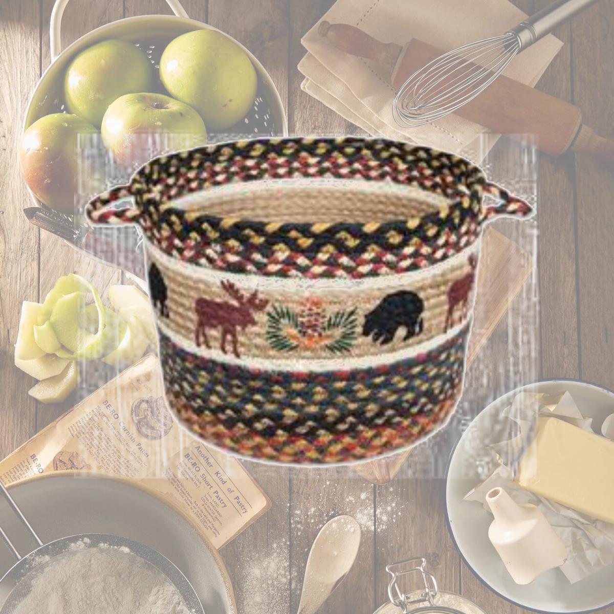 Picture of Capitol Importing 38-UBPMD043BM 13 x 9 in. Bear & Moose Printed Utility Basket