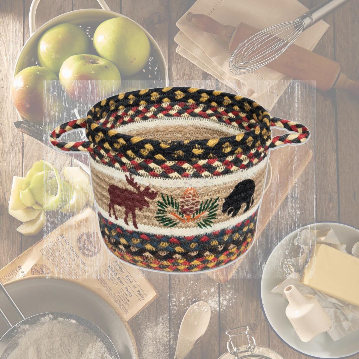 Picture of Capitol Importing 38-UBPSM043BM 9 x 7 in. Bear & Moose Printed Utility Basket