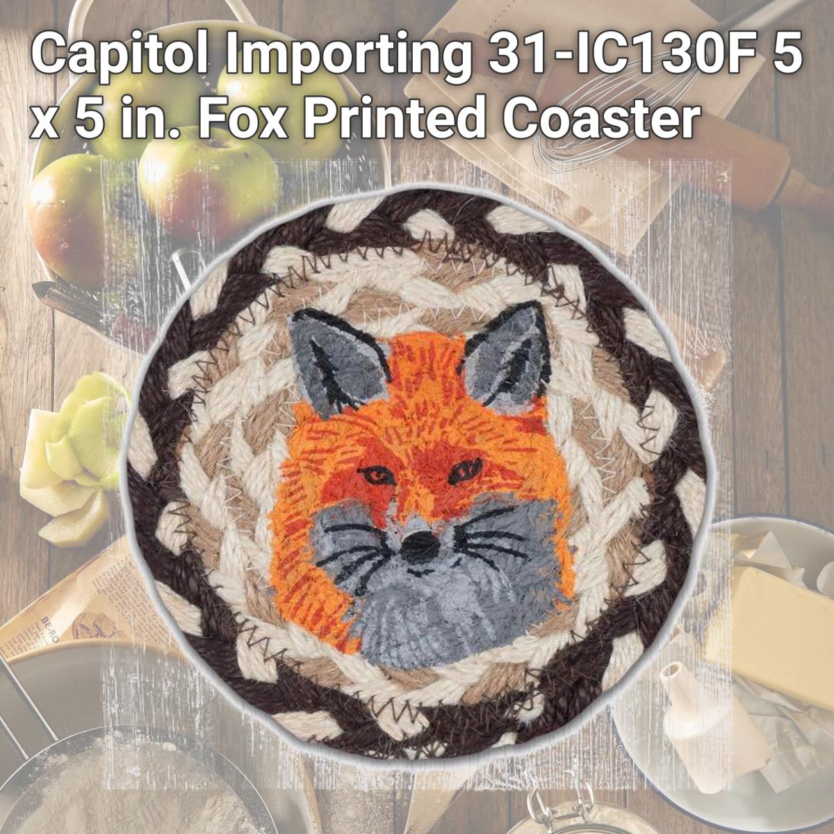 Picture of Capitol Importing 31-IC130F 5 x 5 in. Fox Printed Coaster