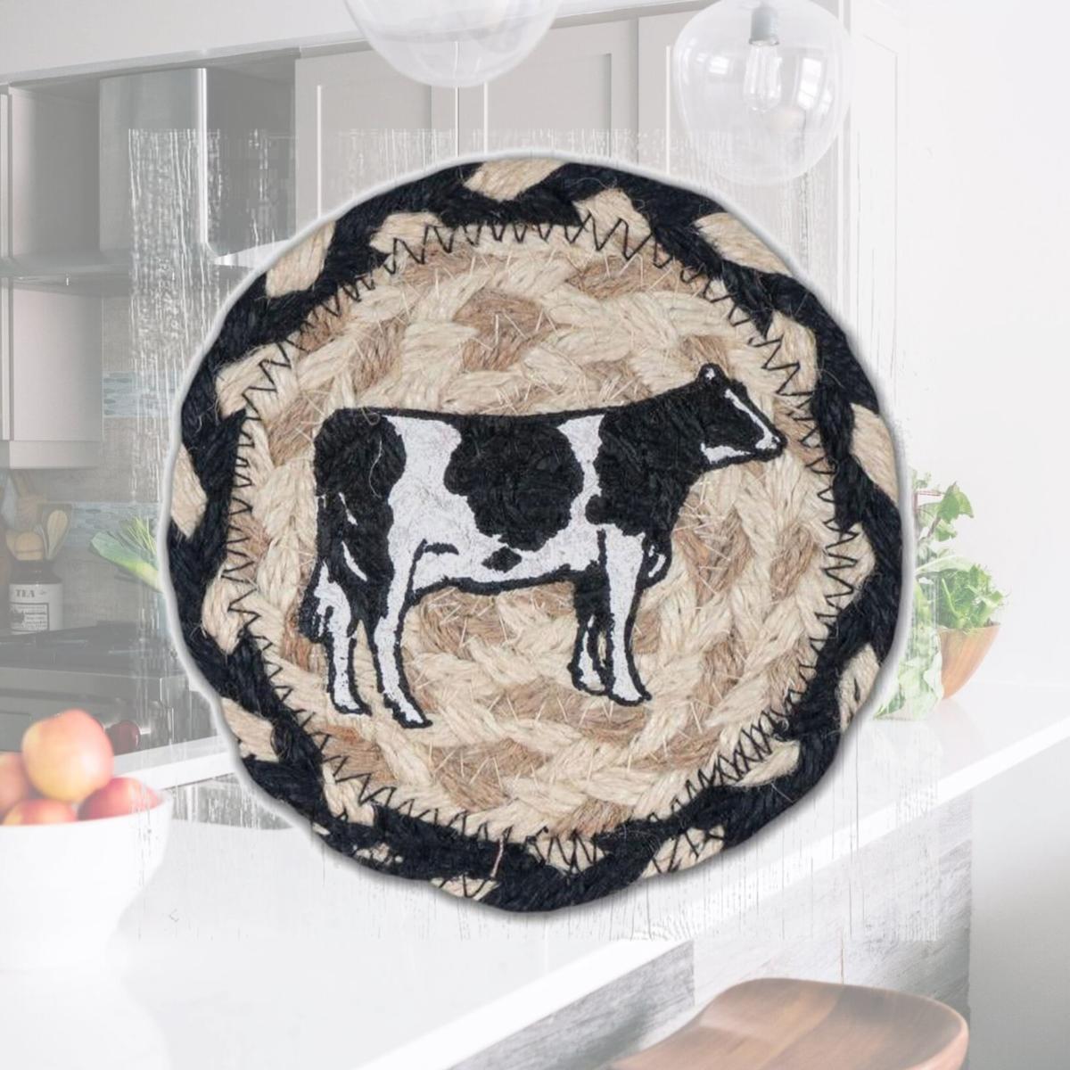 Picture of Capitol Importing 31-IC430C 5 x 5 in. Cow Printed Coaster