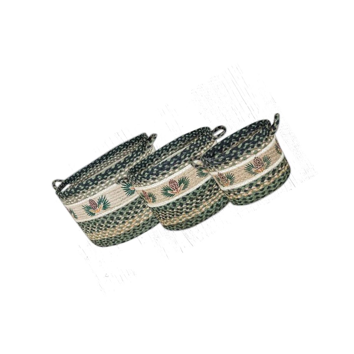 Picture of Capitol Importing 38-UBPSM116P 9 x 7 in. Pinecone Utility Small Baskets Rug