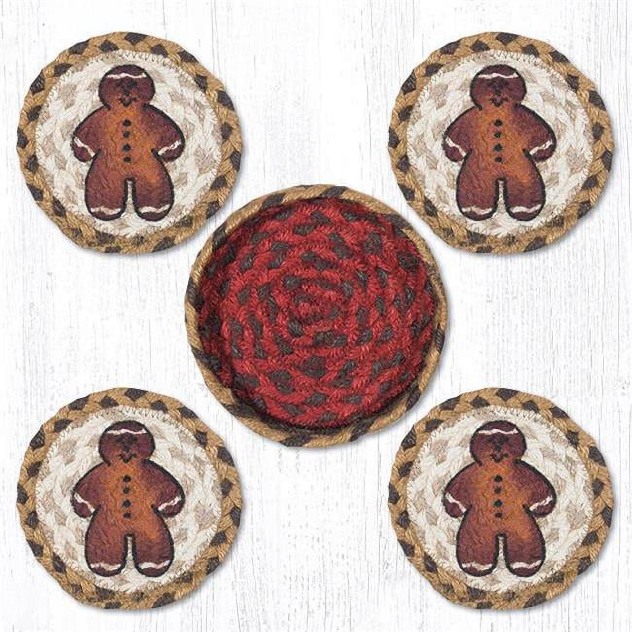 Capitol Importing 29-cb111gbm 5 In. Gingerbread Men Coaster Set
