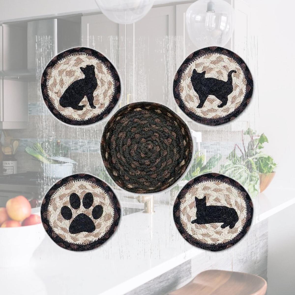 Picture of Capitol Importing 29-CB313PC 5 in. Porch Cat Coaster Set