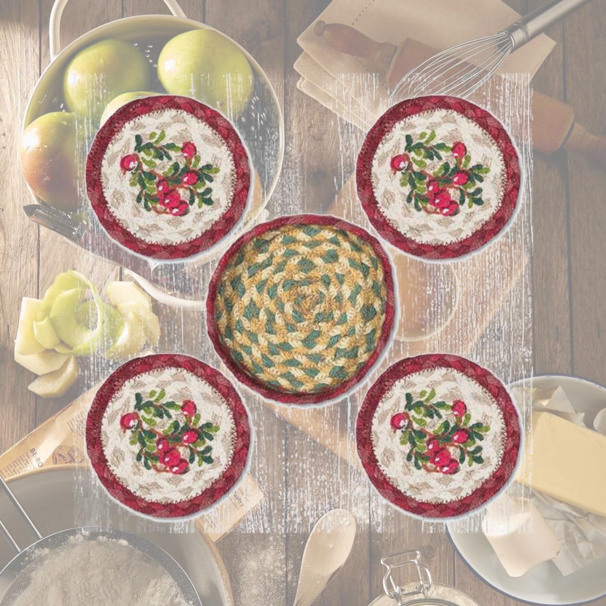 Picture of Capitol Importing 29-CB390C 5 in. Cranberries Coaster Set