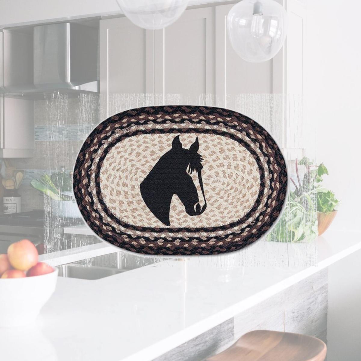 Picture of Capitol Importing 48-313HP 13 x 19 in. Horse Portrait Oval Printed Placemat