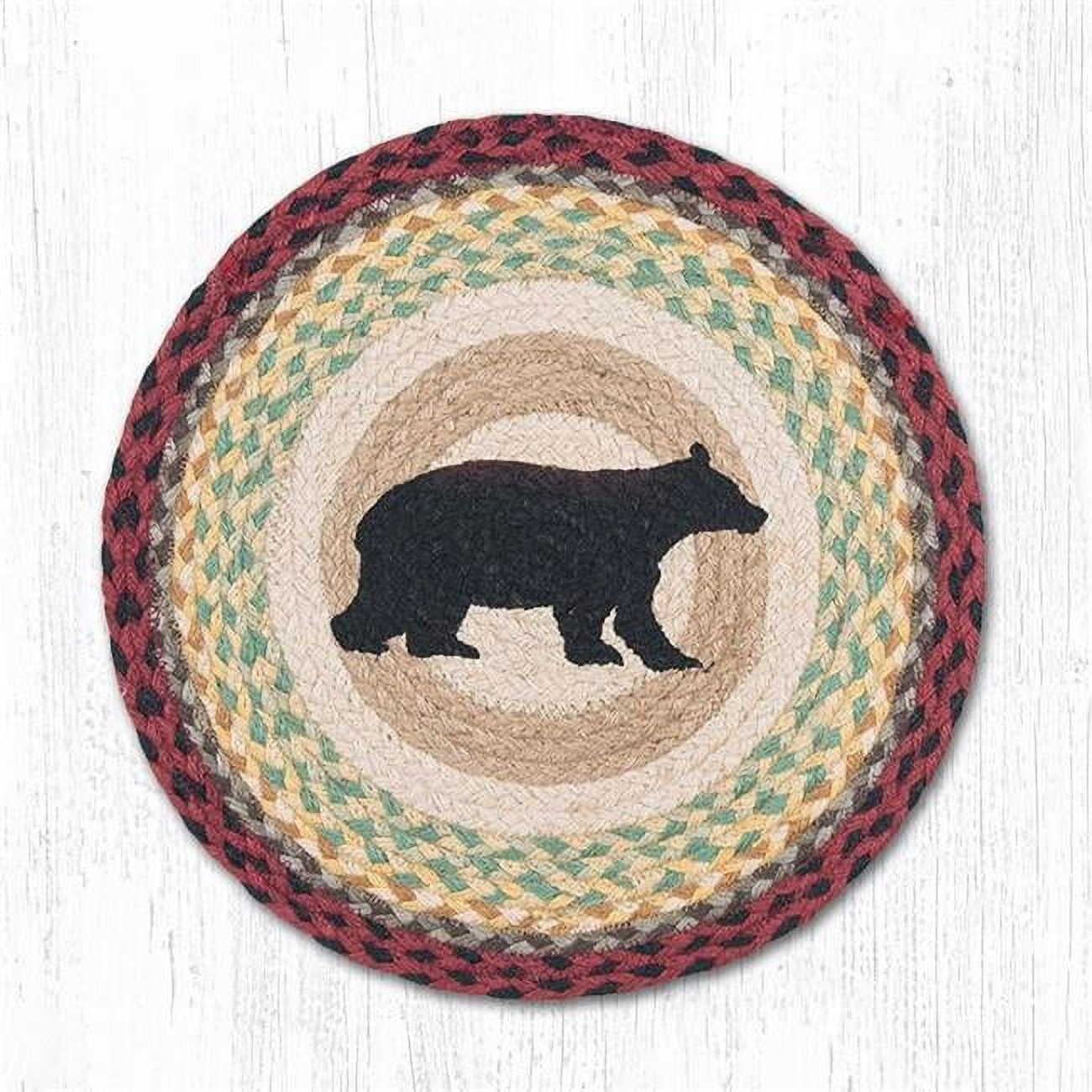 Capitol Importing 49-ch395cb 15.5 In. Cabin Bear Round Chair Pad