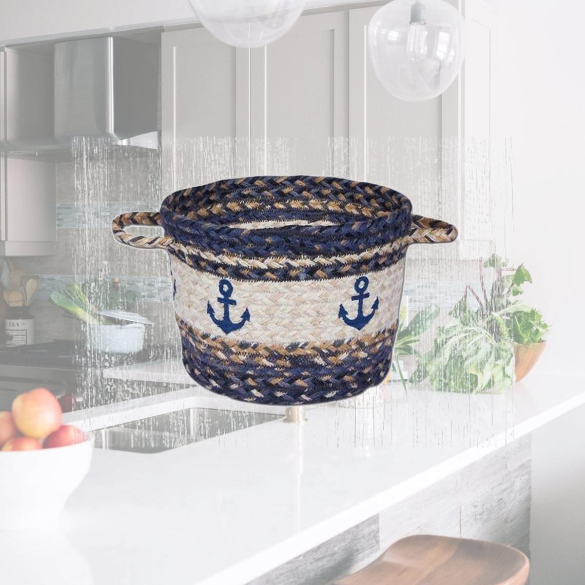 Picture of Capitol Importing 38-UBPMD9525A Anchor Craft-Spun Utility Jute Braided Medium Baskets, 13 x 9 in.