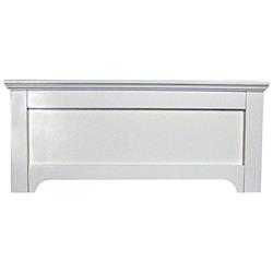 Works 517833 54 X 44 X 82 In. 3 By 3 Wood Panel Footboard, Twin Size - White