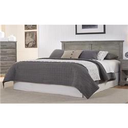 Works 537430 3 By 3 Wood Bedroom Panel With Headboard, Twin Size - Grey
