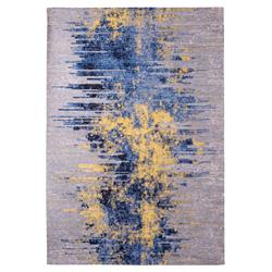 Caricia Home Ch-07-28-100431-v01-5x8 Rosalee Low Pile Non Slip Area Rug, Yellow, Blue & Black - 5 X 8 Ft.