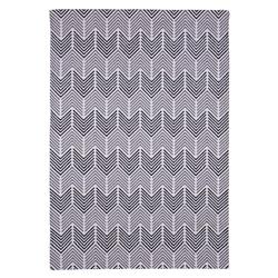 Caricia Home Ch-07-28-100432-v01-5x8 Royale Low Pile Non Slip Area Rug, Black & Grey - 5 X 8 Ft.
