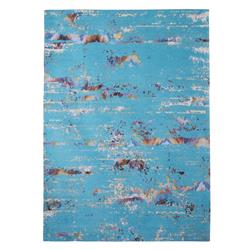 Caricia Home Ch-07-28-100507-v02-5x8 Nadine Low Pile Non Slip Area Rug, Turquoise - 5 X 8 Ft.