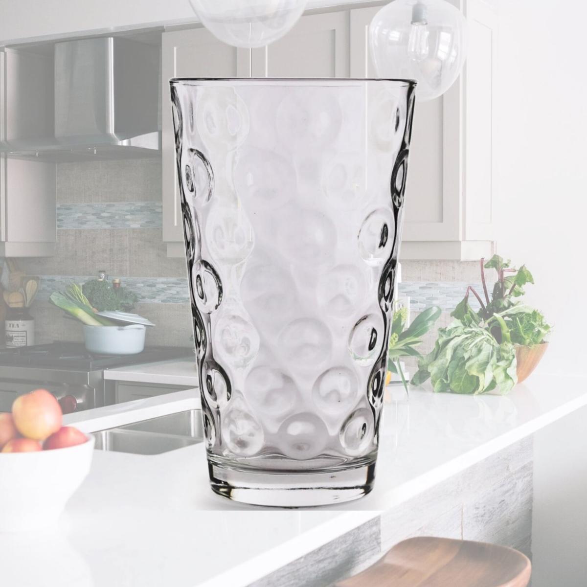 Picture of Circleware 40182-AM 7 oz Double Circle Juice Glasses, Clear - Set of 4