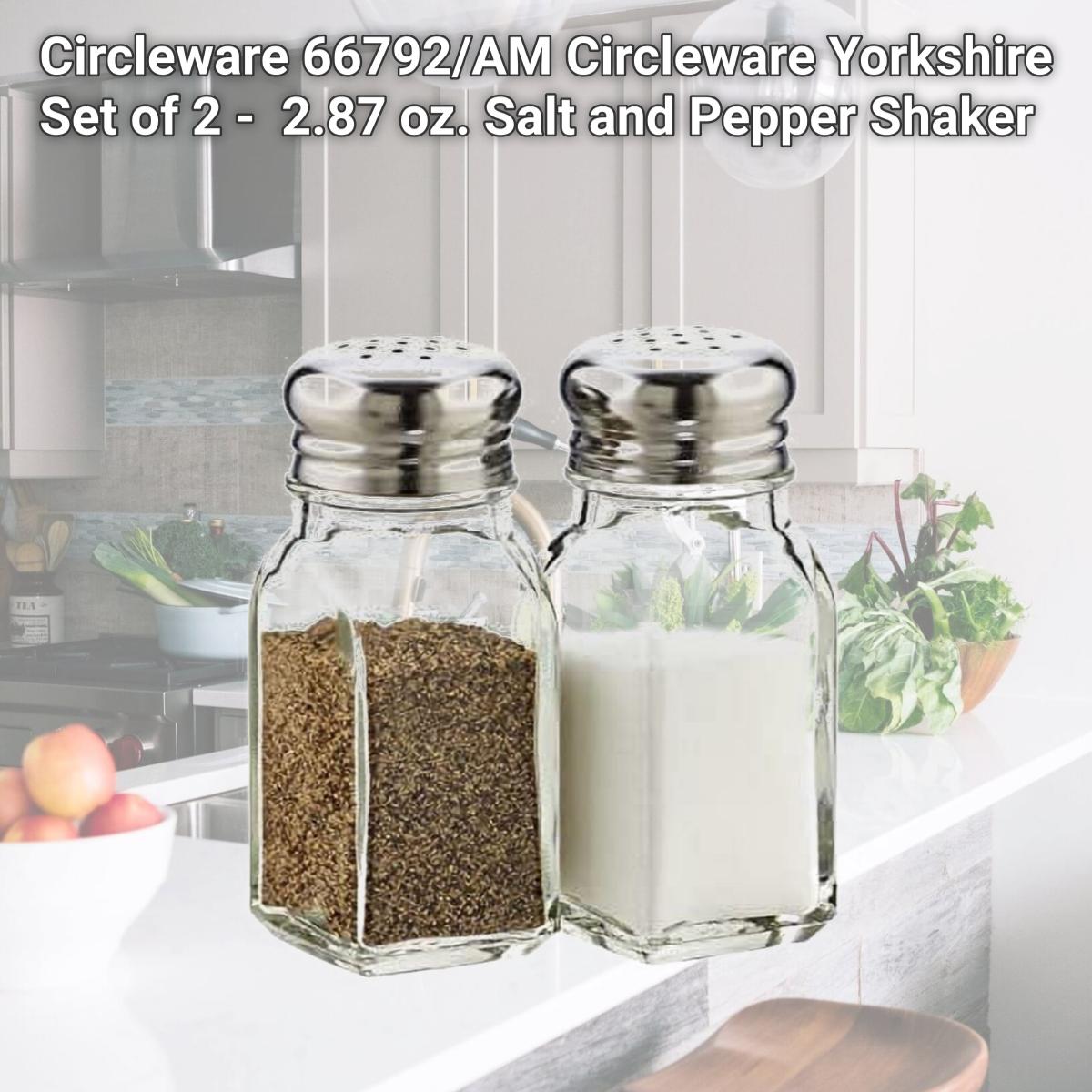 Picture of Circleware 66792/AM Circleware Yorkshire Set of 2 -  2.87 oz. Salt and Pepper Shaker
