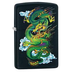 29839 Dragon Black Matte Pocket Lighter