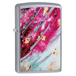 29875 Rust Patina Design 4 Street Chrome Pocket Lighter