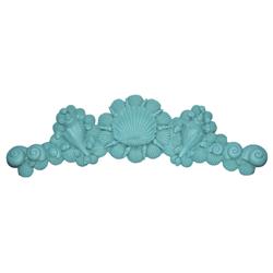 7031 Really Teal Shell Overdoor Decor, Really Teal