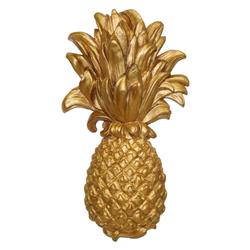 6815gl Pineapple Wall Plaque, Gold Leaf