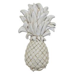 6815oww Pineapple Wall Plaque, Old World White