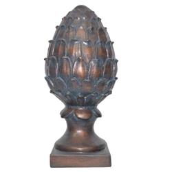 6310ac Pineapple Finial Statue, Antique Copper