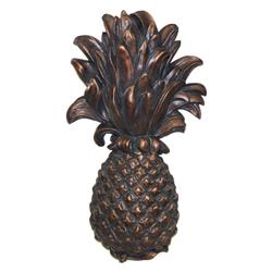 6815ac Pineapple Wall Plaque, Antique Copper