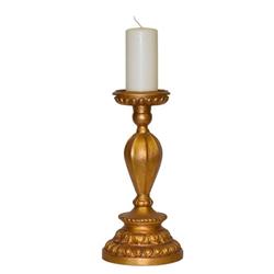 34199 Bar Tall Rope Candle Stick, Baroque