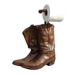 1102tp Do Cowboy Boots Tp Holder, Distressed Oak