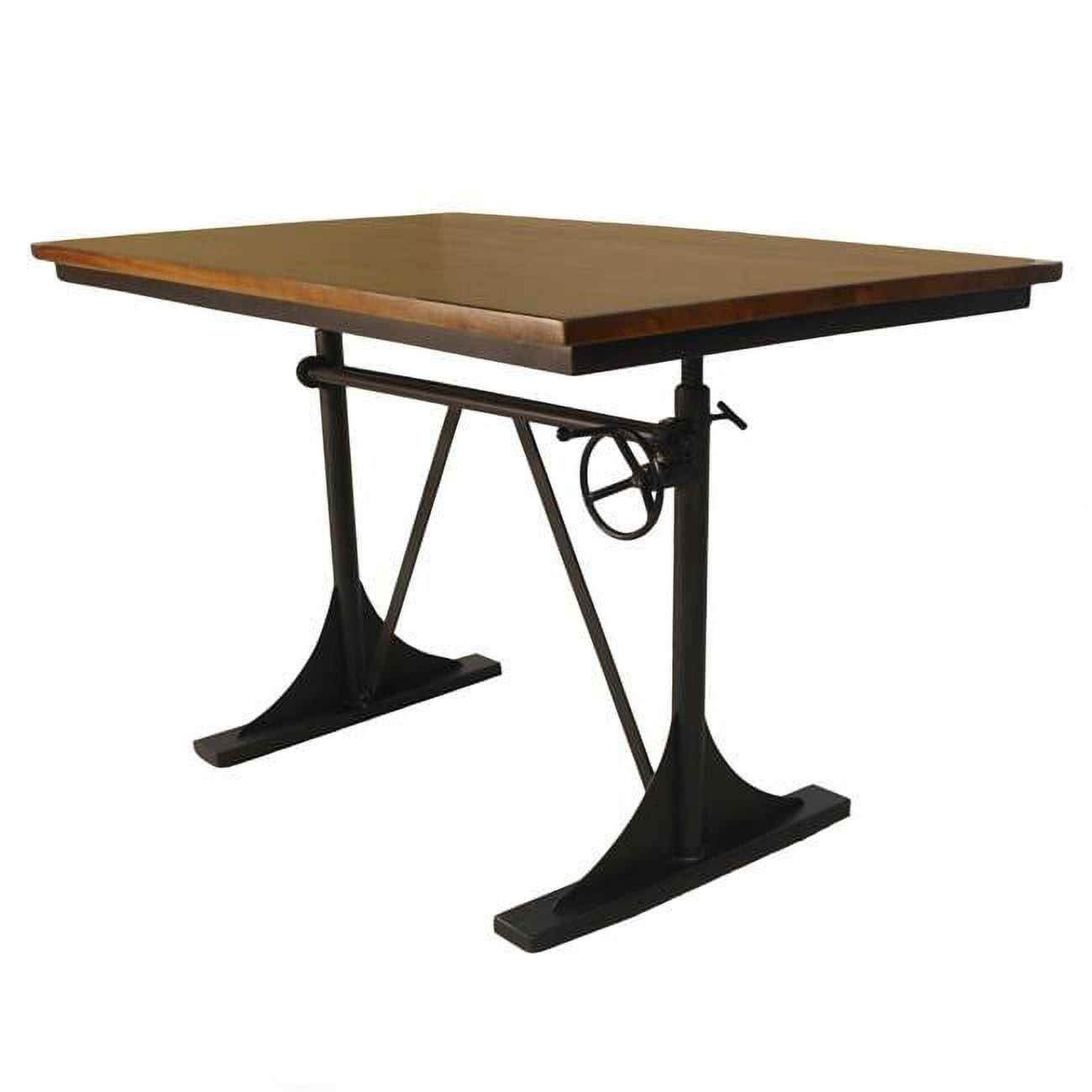 Tsd3048elmblk Brio Adjustable Table, Elm & Black