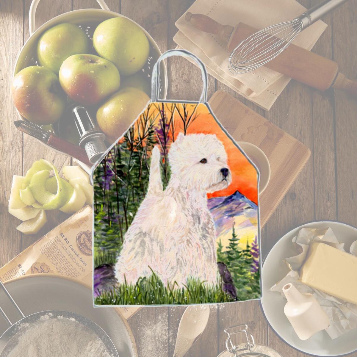Picture of Carolines Treasures SS1013APRON Westie Apron - 27 H x 31 W in.
