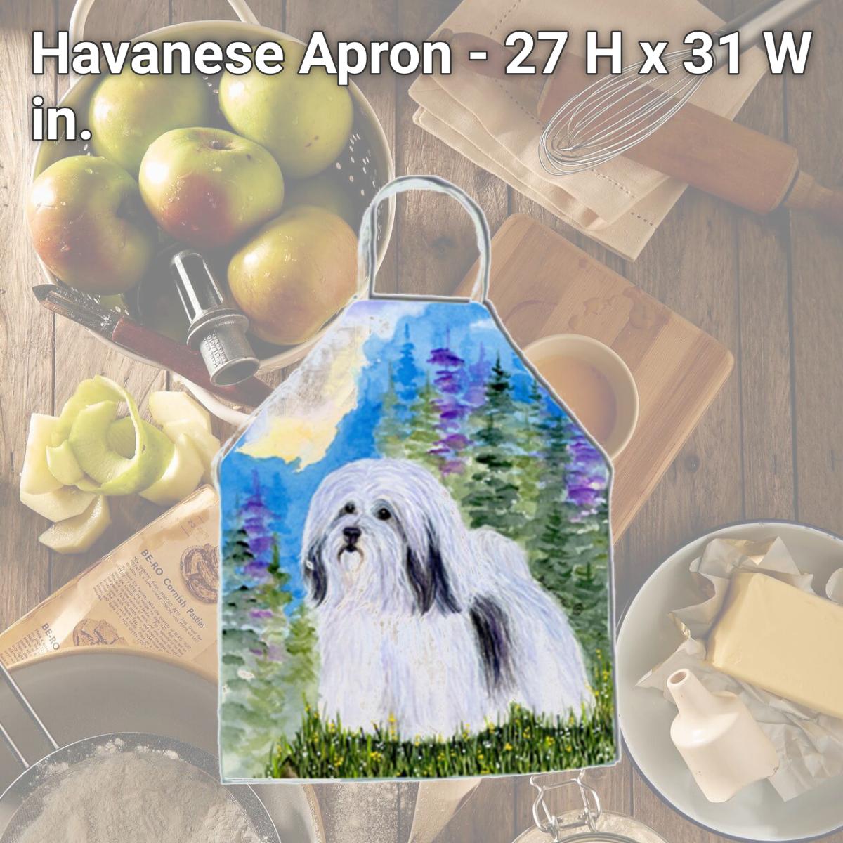 Picture of Carolines Treasures SS1034APRON Havanese Apron - 27 H x 31 W in.