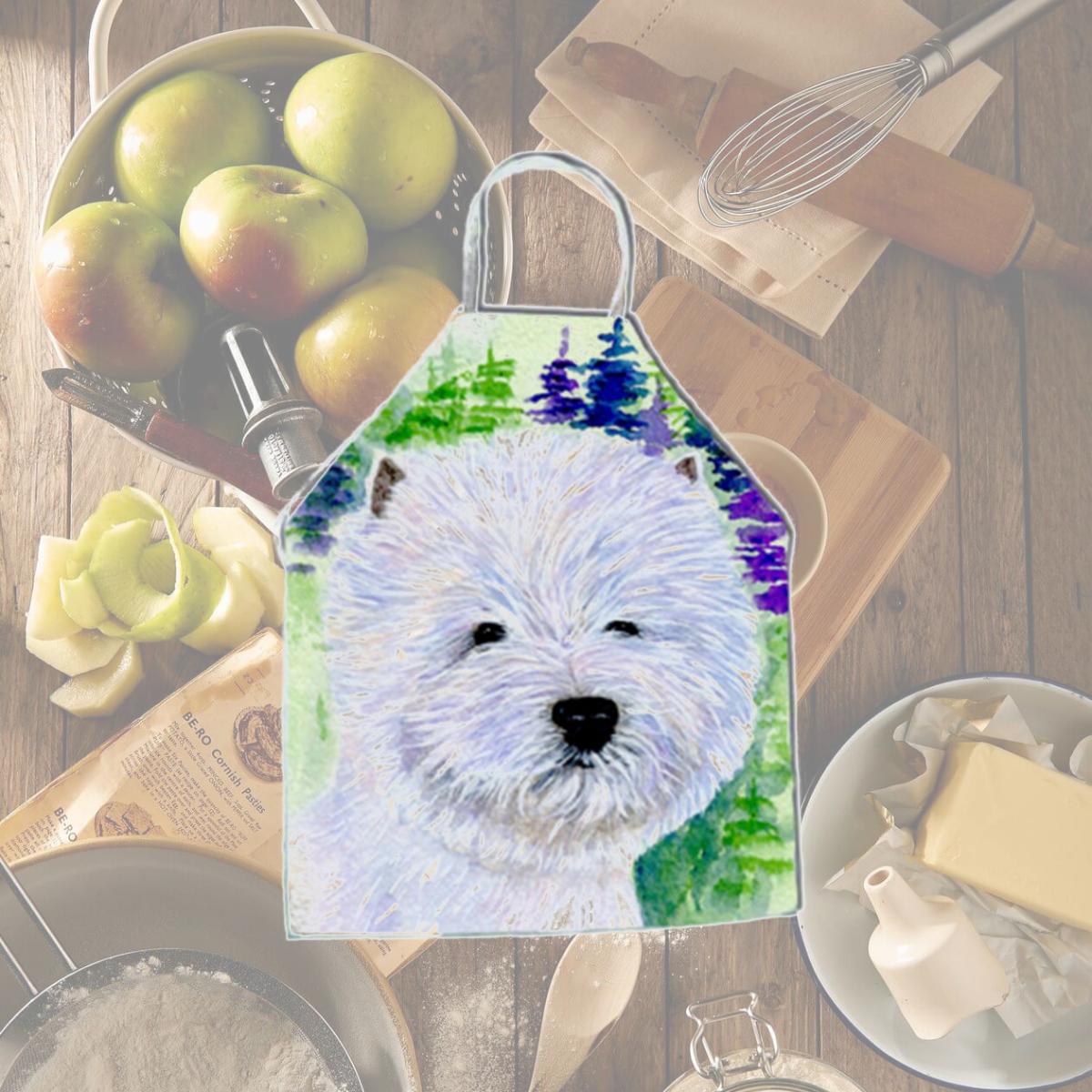 Picture of Carolines Treasures SS8002APRON Westie Apron - 27 H x 31 W in.