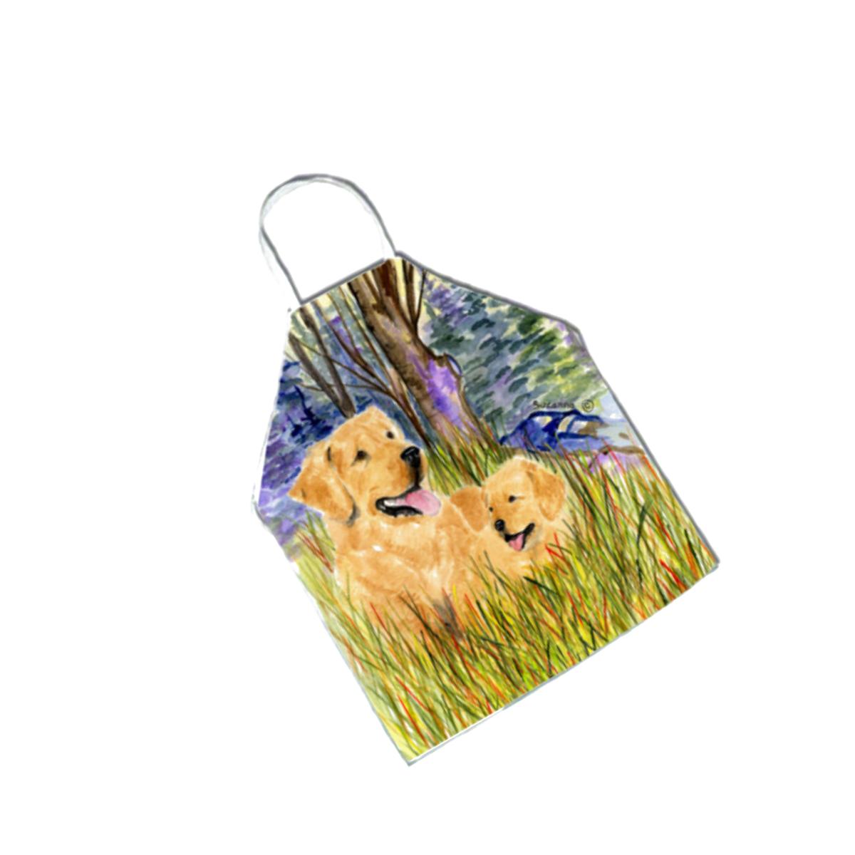 Picture of Carolines Treasures SS8014APRON Golden Retriever Apron - 27 H x 31 W in.