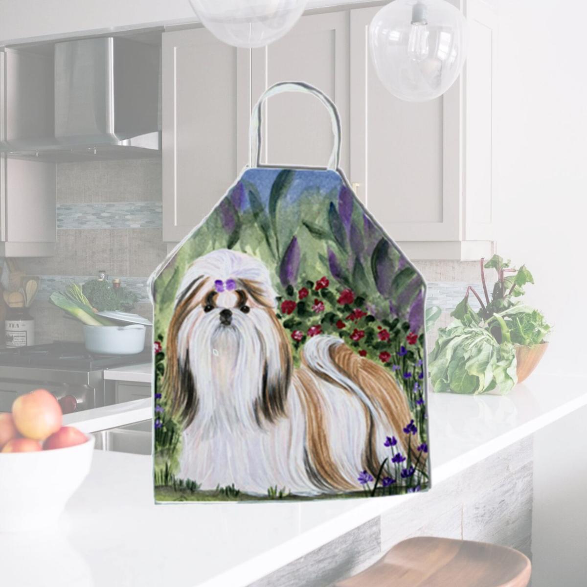 Picture of Carolines Treasures SS8034APRON Shih Tzu Apron - 27 H x 31 W in.