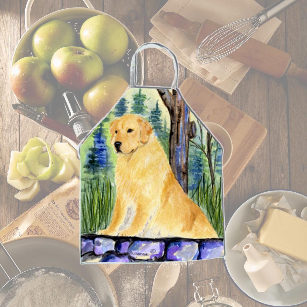 Picture of Carolines Treasures SS8111APRON Golden Retriever Apron - 27 H x 31 W in.