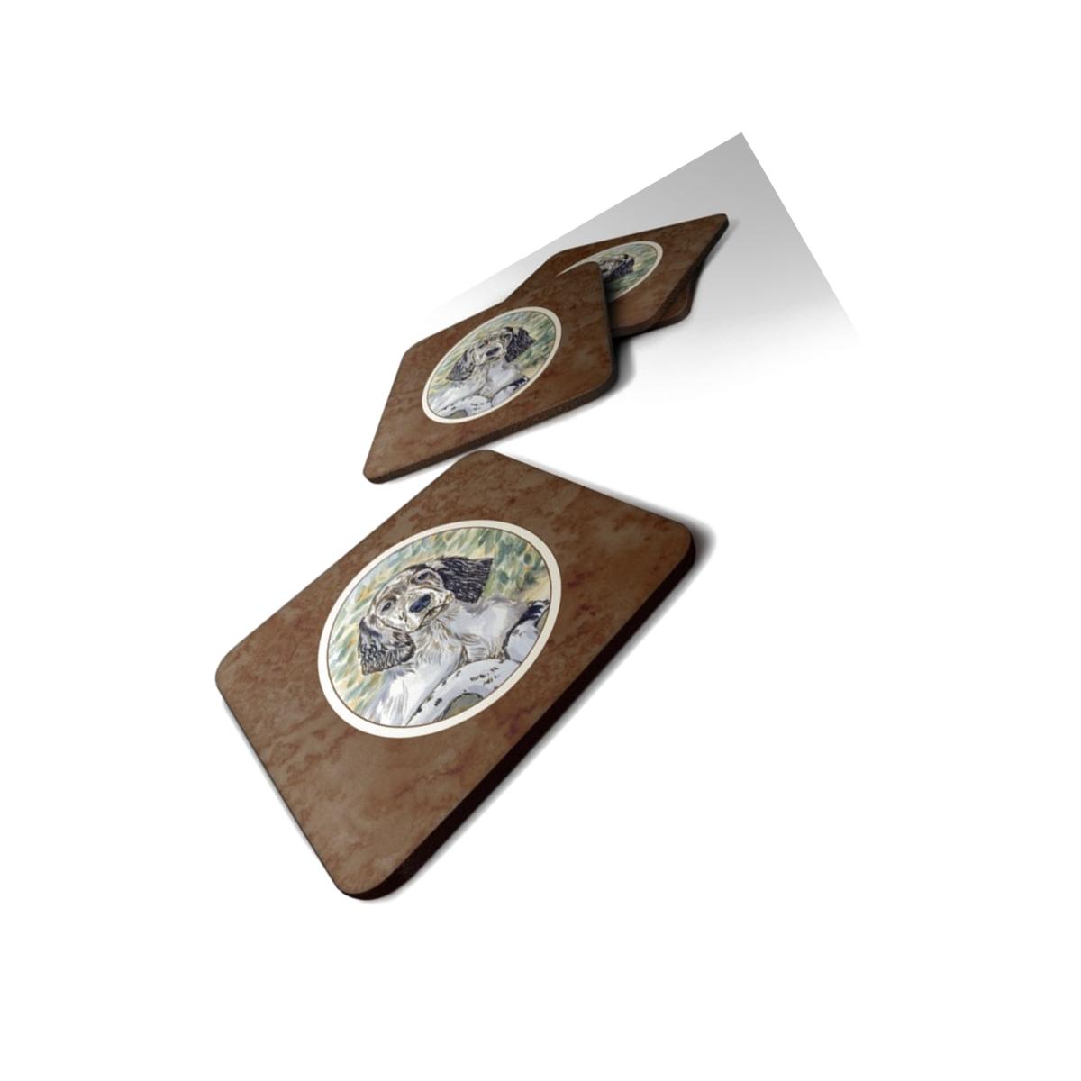 Picture of Carolines Treasures 7065FC English Setter Patience Foam Coaster, Set of 4