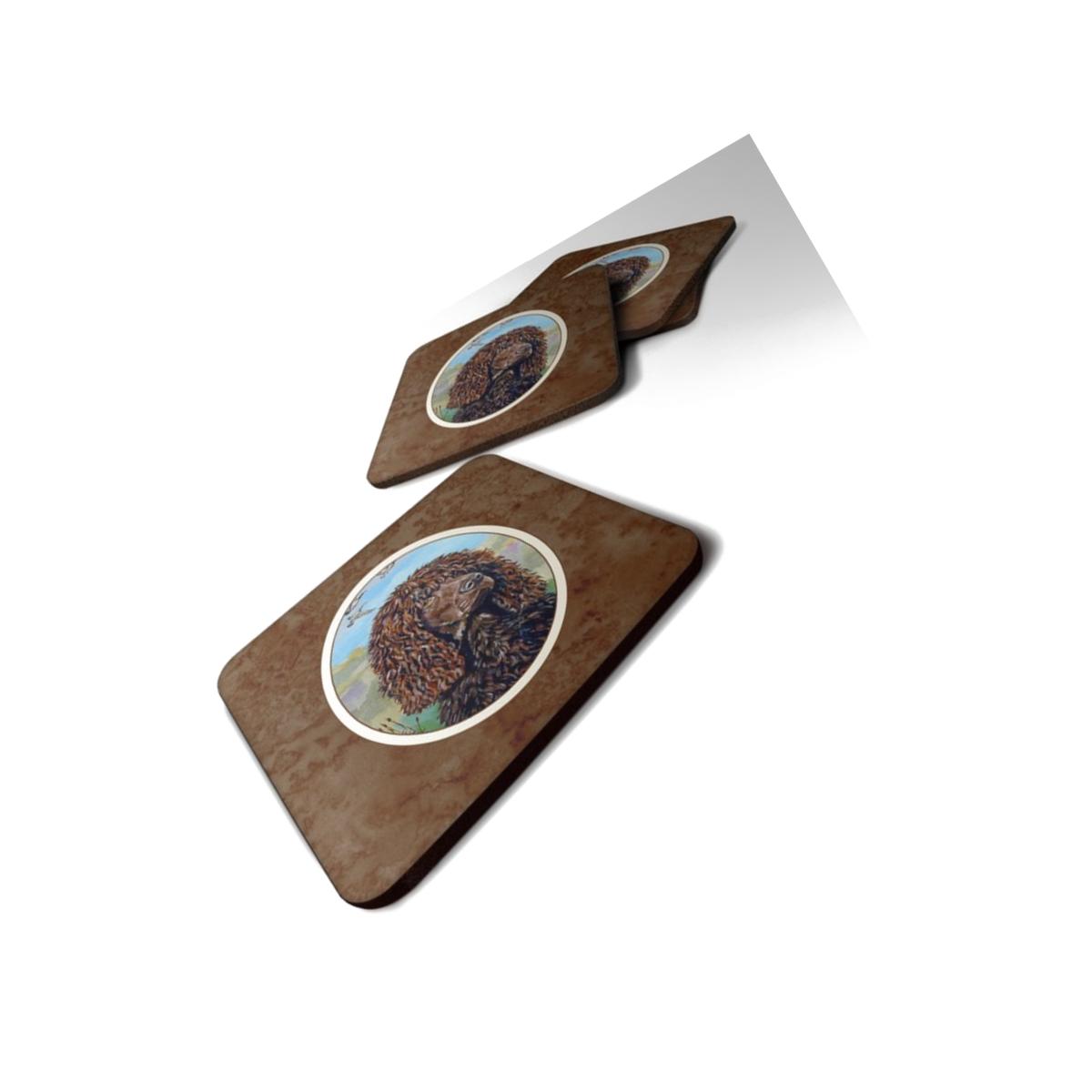 Picture of Carolines Treasures 7089FC Irish Water Spaniel Foam Coaster, Set of 4