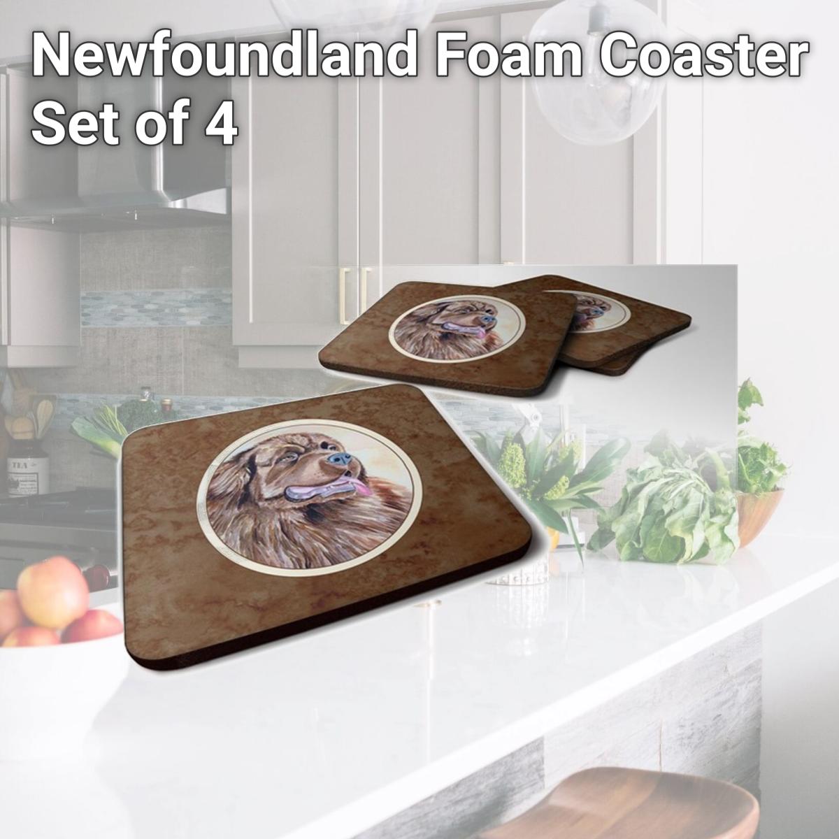 Picture of Carolines Treasures 7119FC Newfoundland Foam Coaster, Set of 4