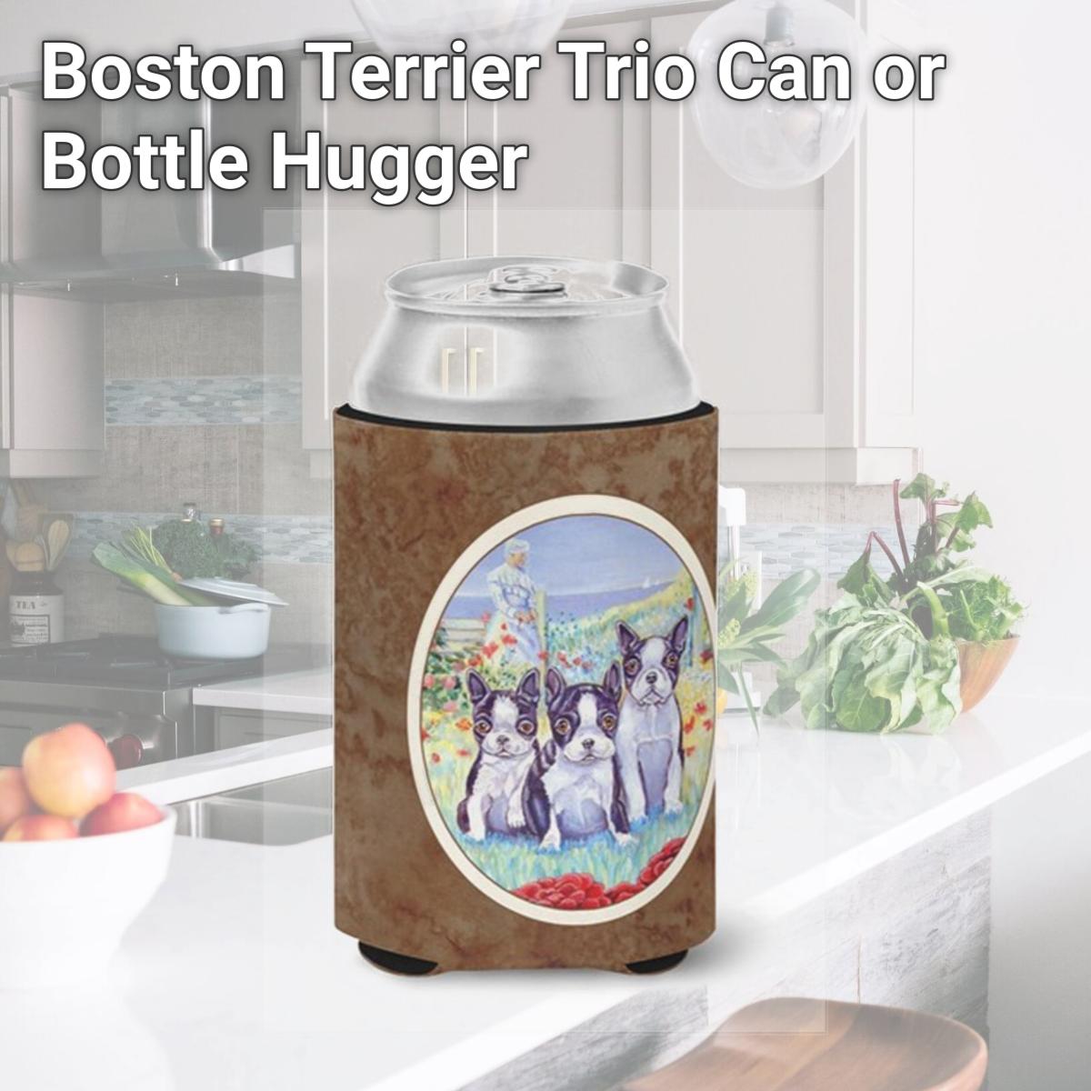 Picture of Carolines Treasures 7005CC Boston Terrier Trio Can or Bottle Hugger
