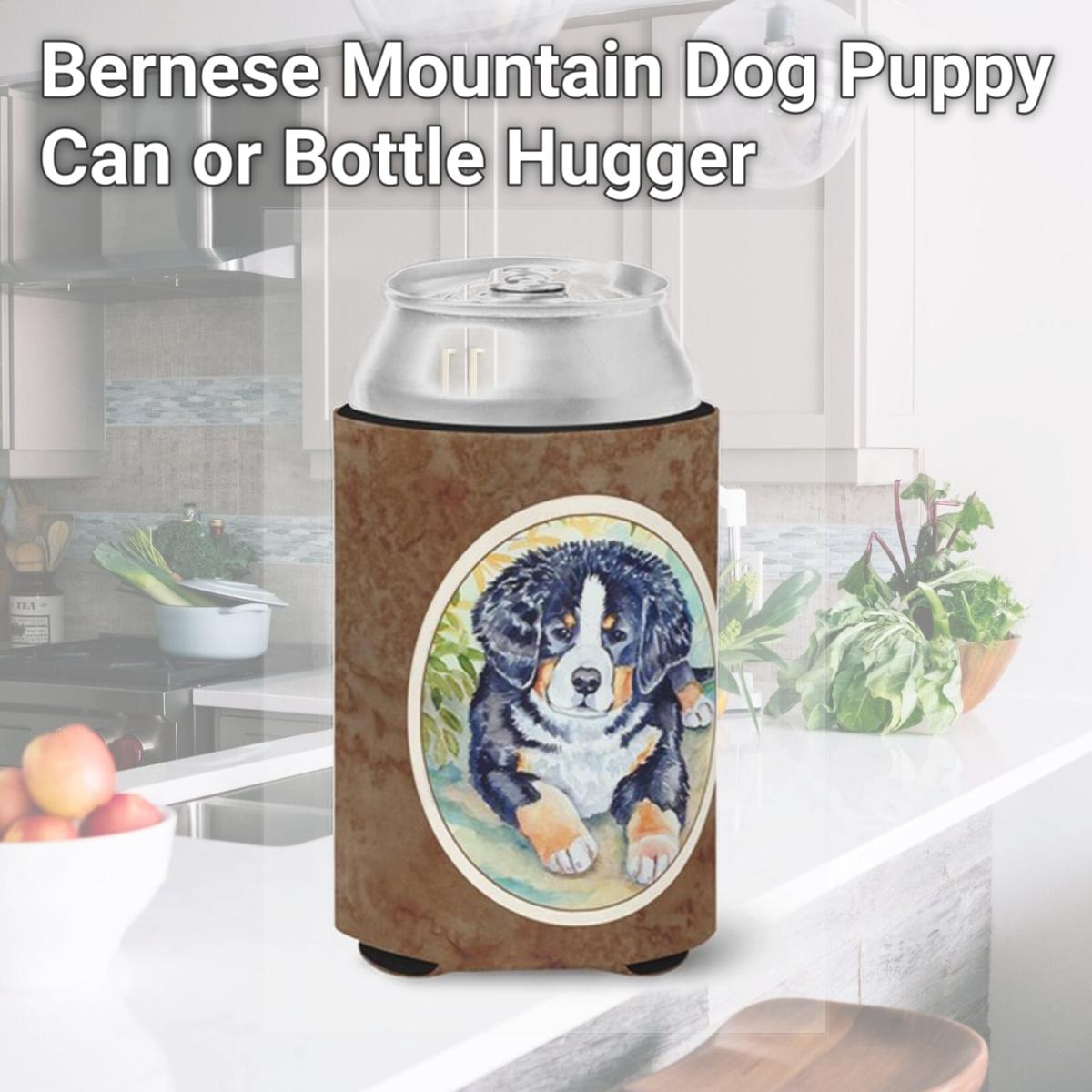 Picture of Carolines Treasures 7010CC Bernese Mountain Dog Puppy Can or Bottle Hugger