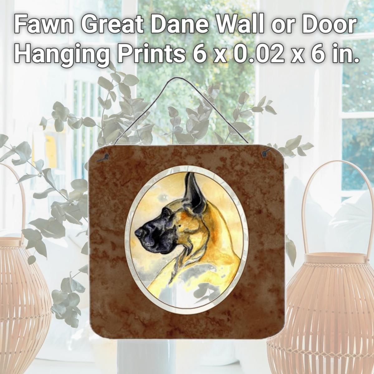 Picture of Carolines Treasures 7071DS66 Fawn Great Dane Wall or Door Hanging Prints, 6 x 0.02 x 6 in.