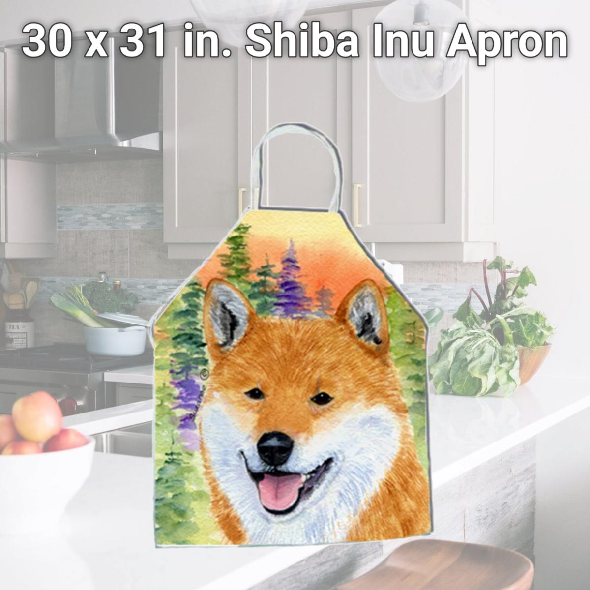 Picture of Carolines Treasures SS8234APRON 30 x 31 in. Shiba Inu Apron