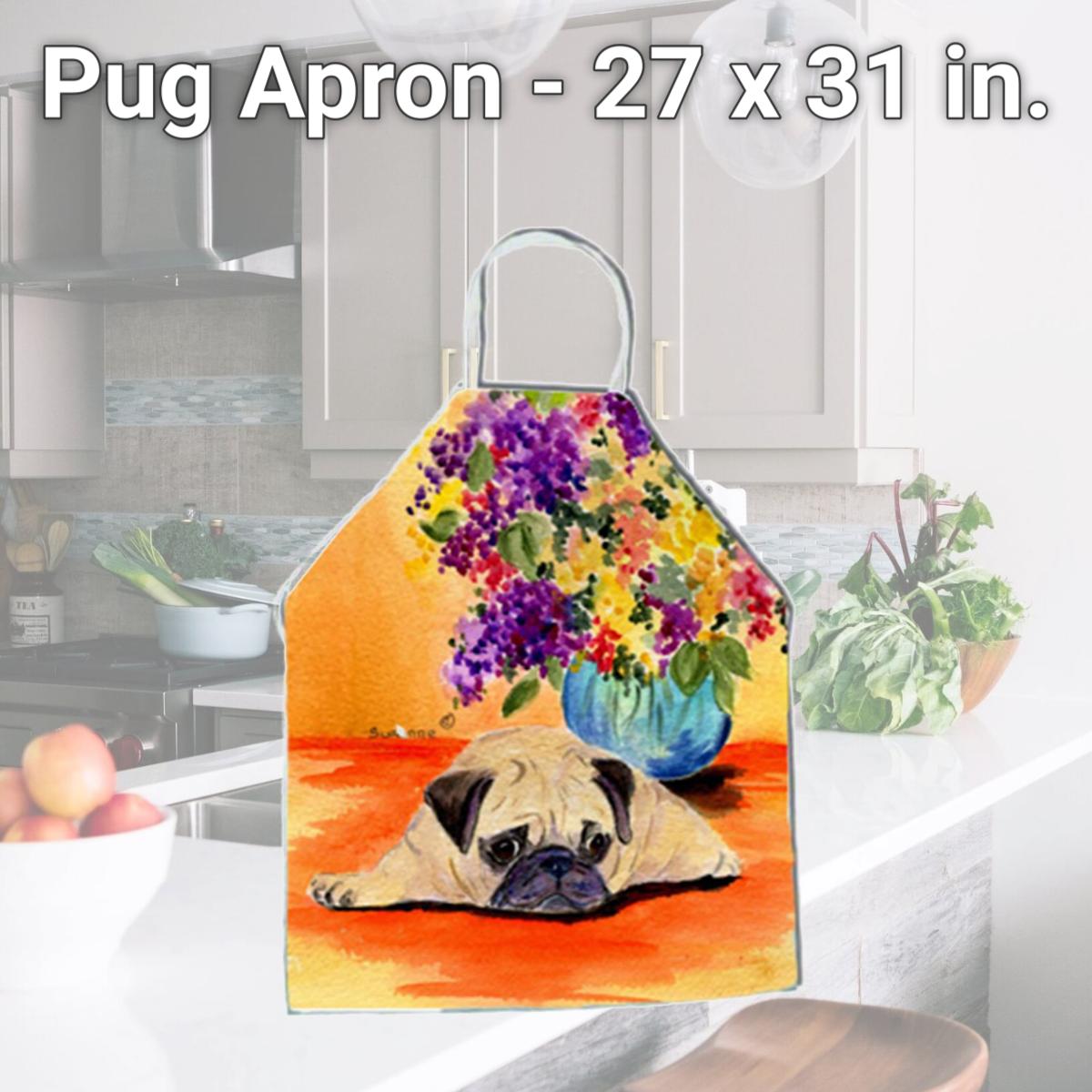 Picture of Carolines Treasures SS8294APRON Pug Apron - 27 x 31 in.