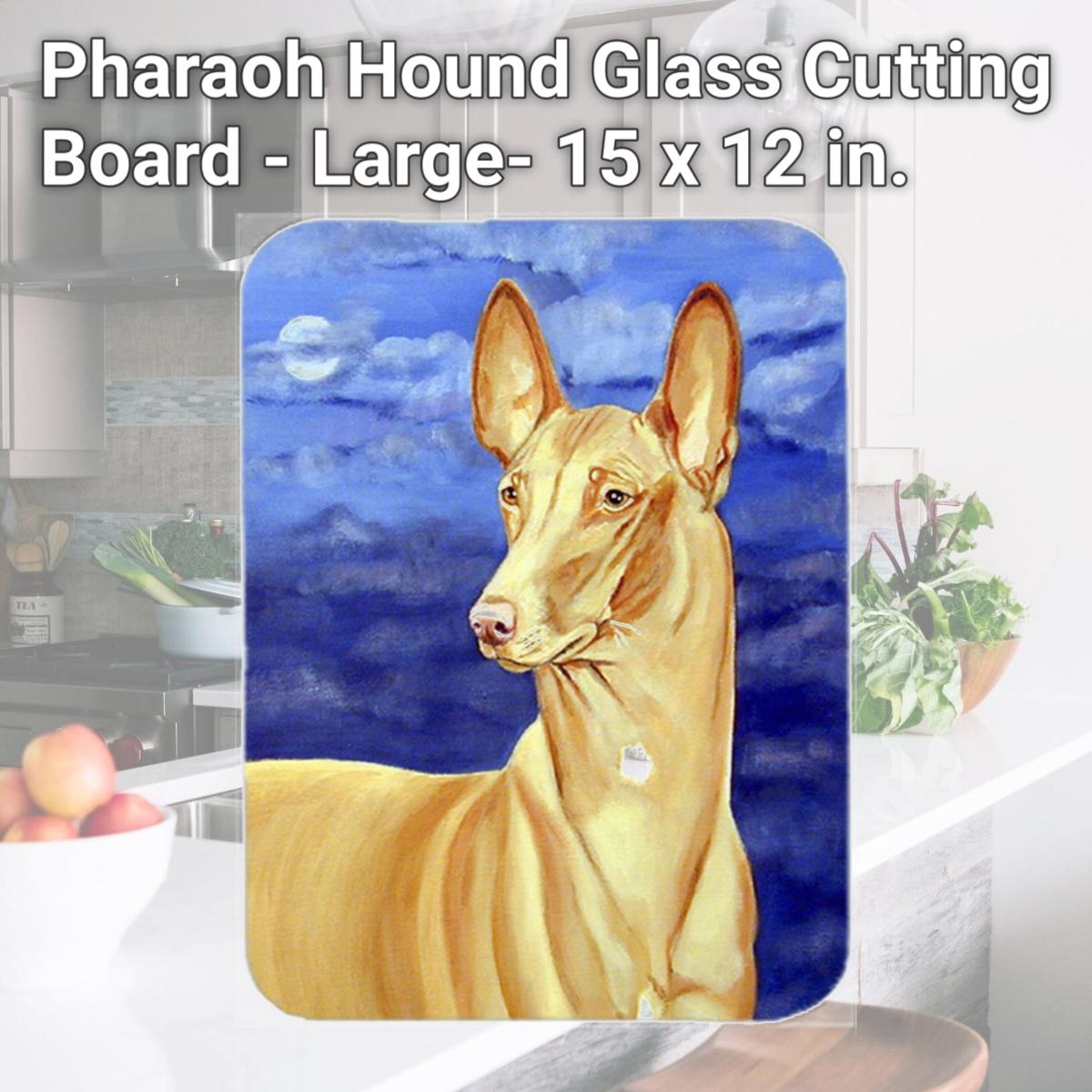 Picture of Carolines Treasures 7044LCB Pharaoh Hound Glass Cutting Board - Large- 15 x 12 in.