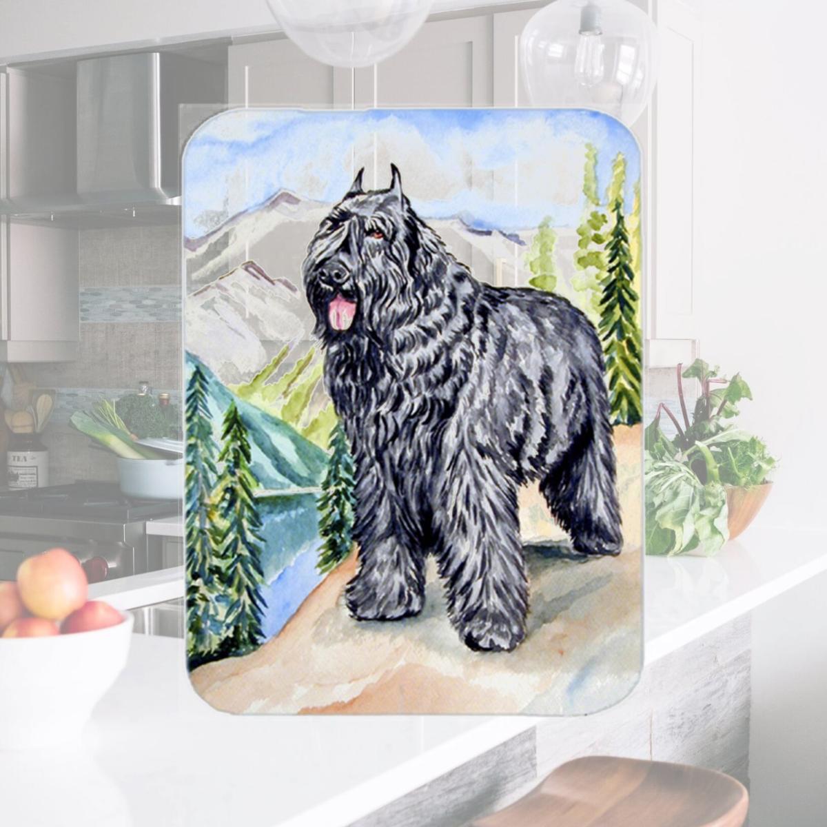 Picture of Carolines Treasures 7049LCB Bouvier des Flandres Glass Cutting Board - Large- 15 x 12 in.