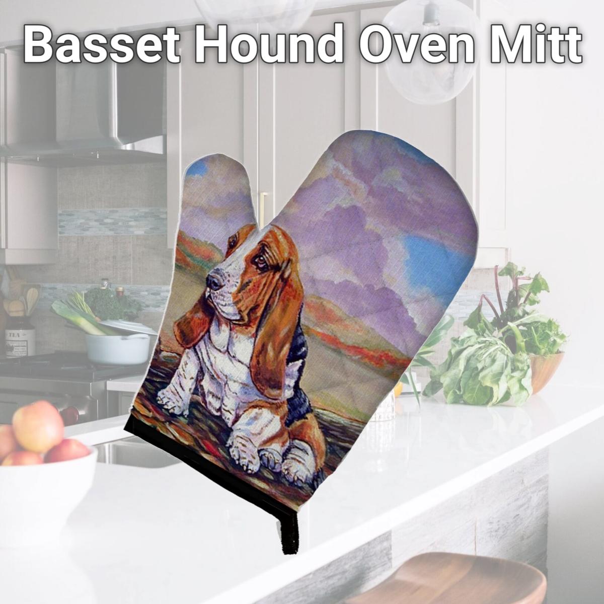 Picture of Carolines Treasures 7004OVMT Basset Hound Oven Mitt