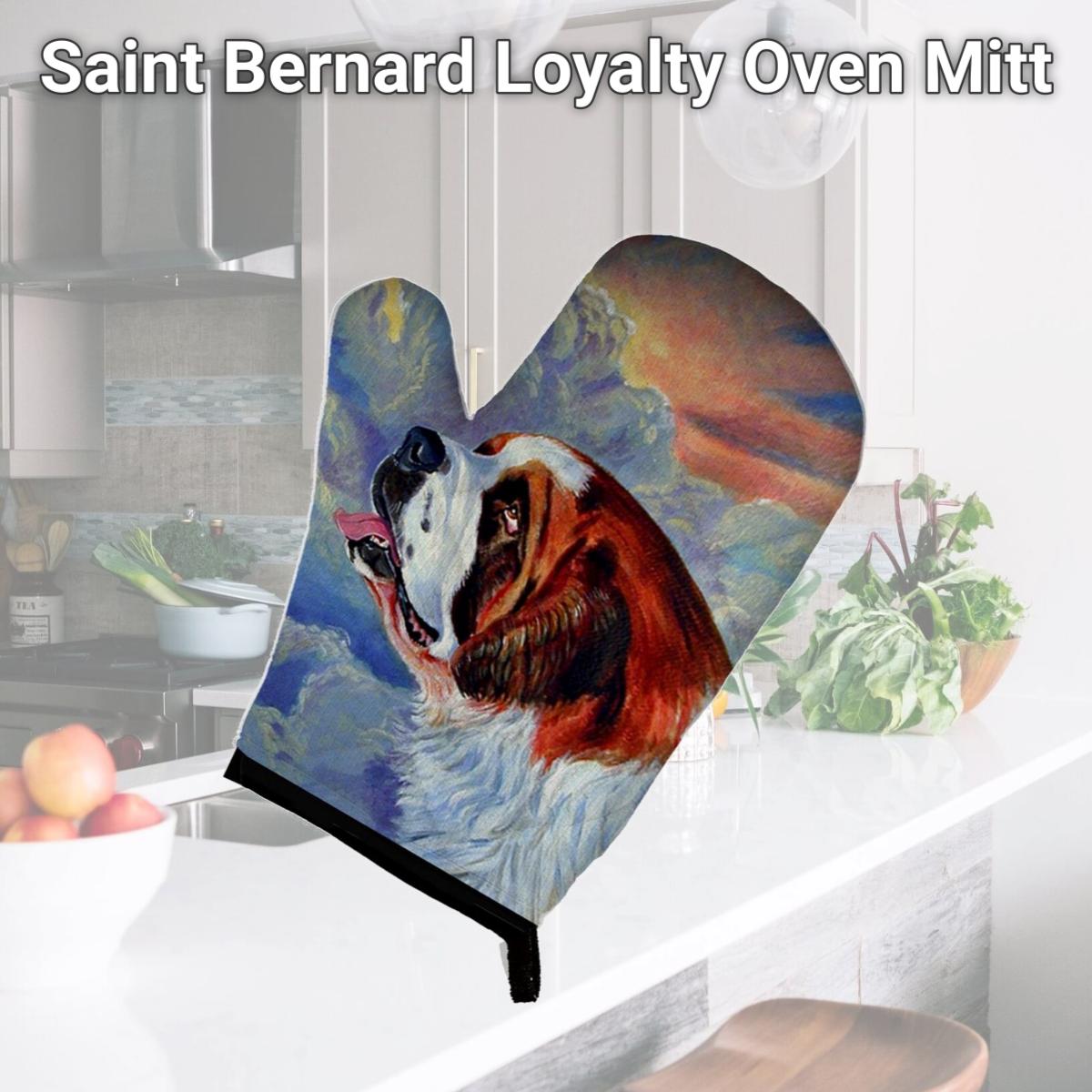 Picture of Carolines Treasures 7085OVMT Saint Bernard Loyalty Oven Mitt
