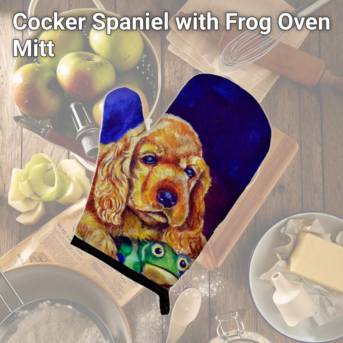 Picture of Carolines Treasures 7342OVMT Cocker Spaniel with Frog Oven Mitt