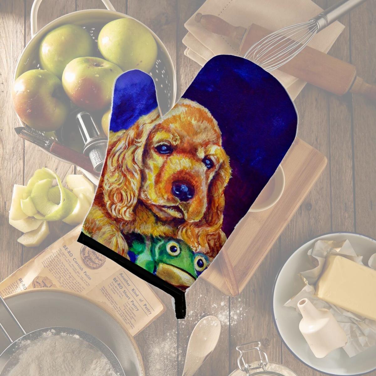 Picture of Carolines Treasures 7342OVMT Cocker Spaniel with Frog Oven Mitt