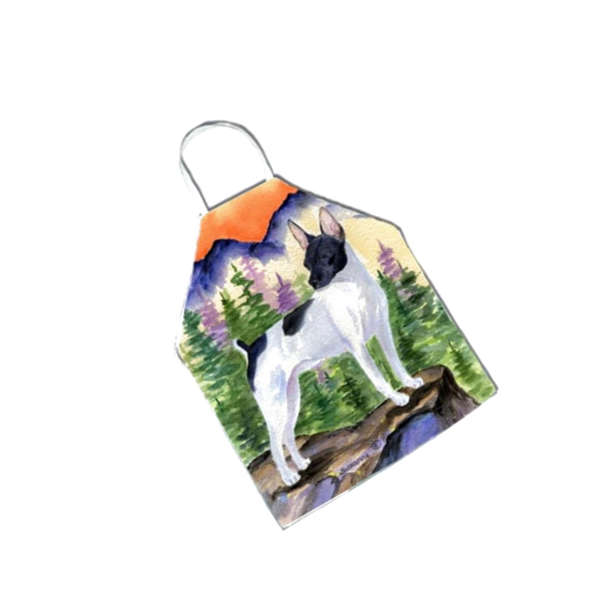 Picture of Carolines Treasures SS8224APRON Rat Terrier Apron - 27 x 31 in.