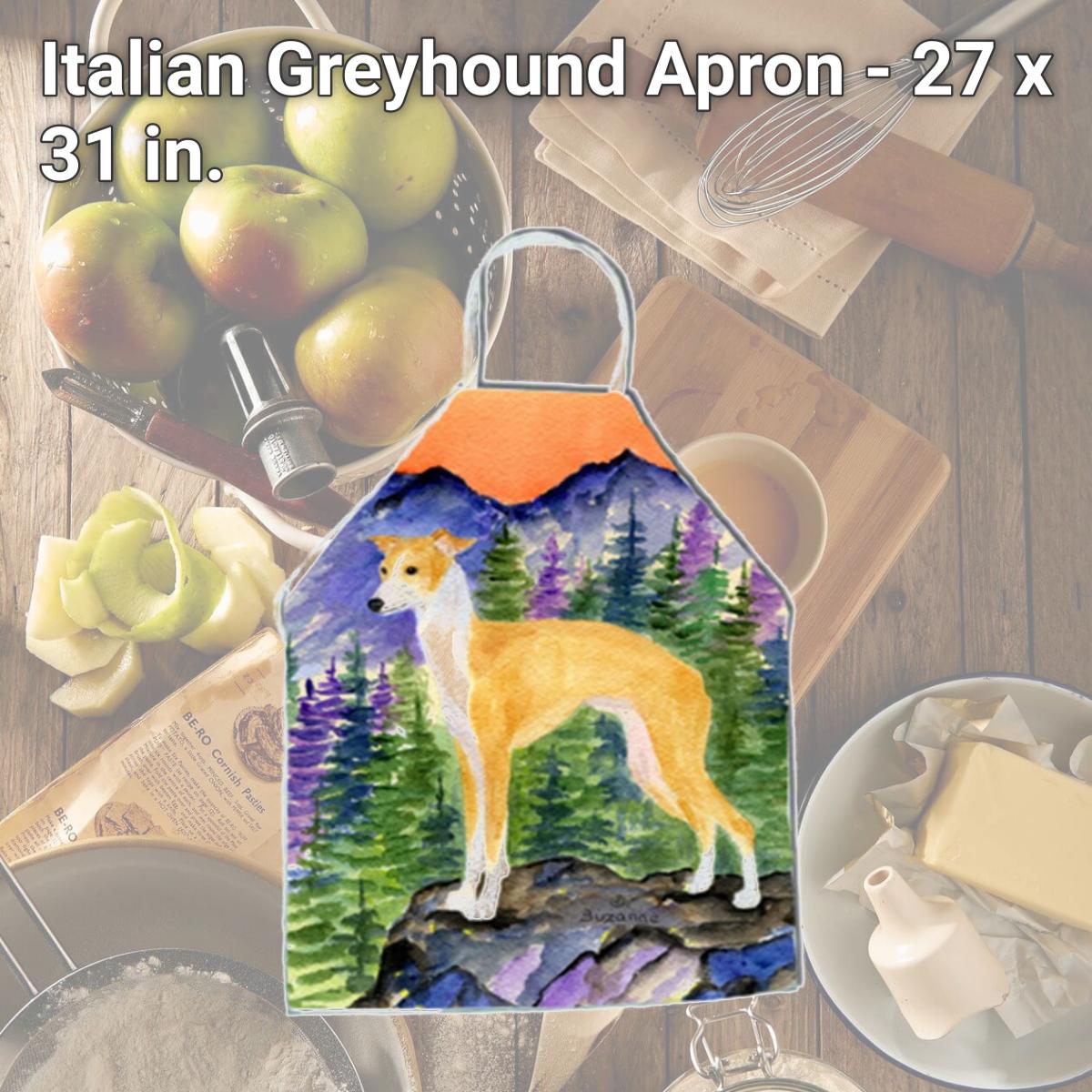 Picture of Carolines Treasures SS8225APRON Italian Greyhound Apron - 27 x 31 in.